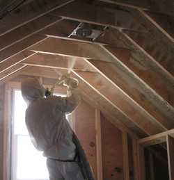 SD attic spray foam insulation